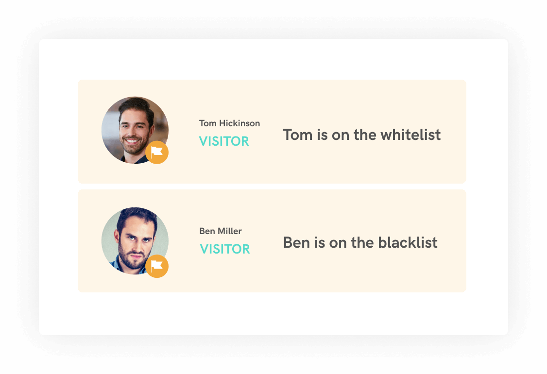 Watchlists blacklist and whitelist