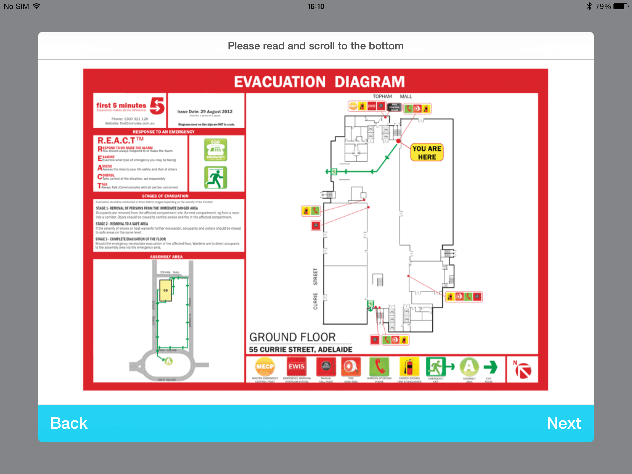 Sine Fire Evac iPad