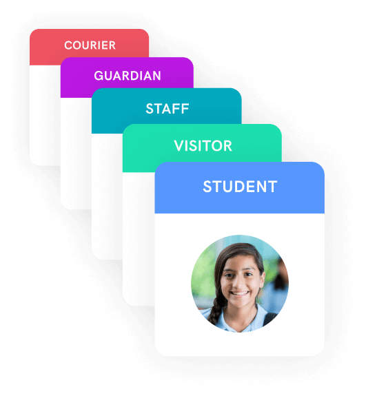 Available return to work visitor types for schools