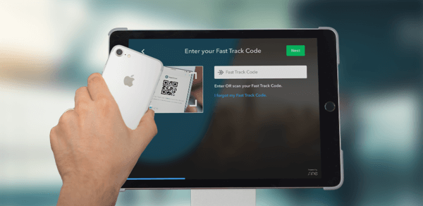 Fast track with Qr codes
