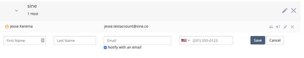 Information needed for Site