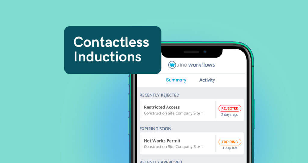 Contactless inductions for contractors