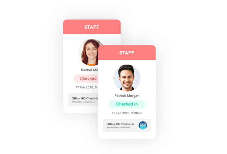 Time and attendance check-in cards