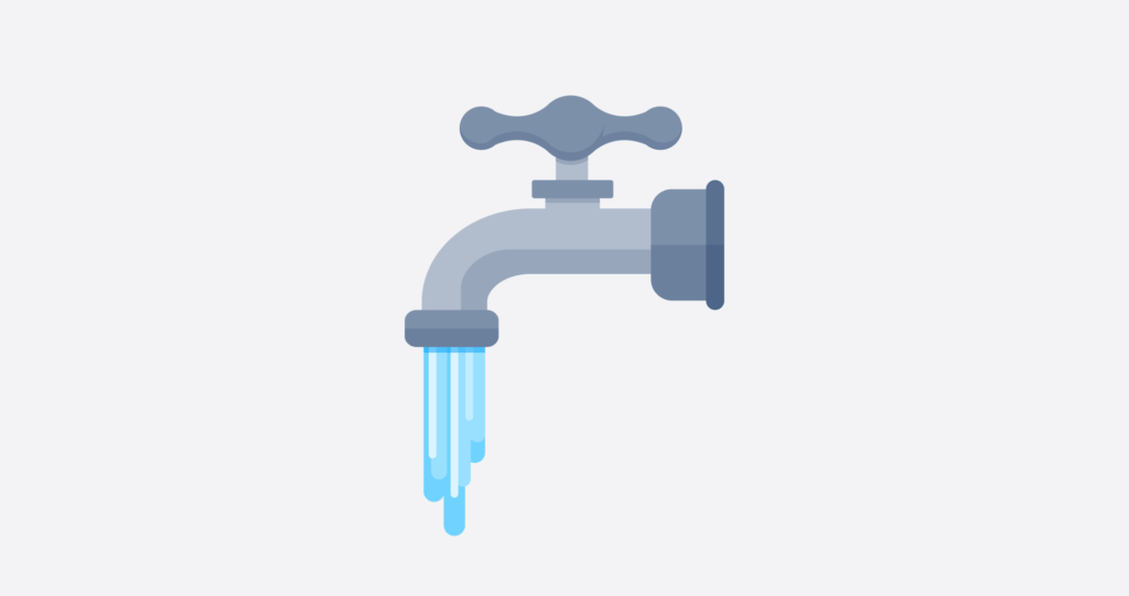 use low flow taps to reduce water usage