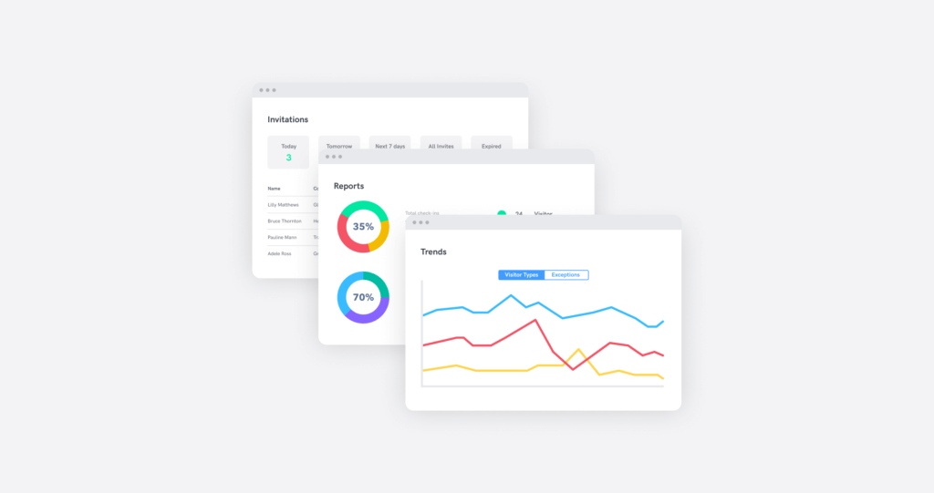 reporting options available from Sine