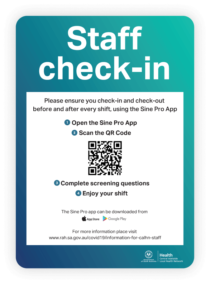 rah staff check in poster