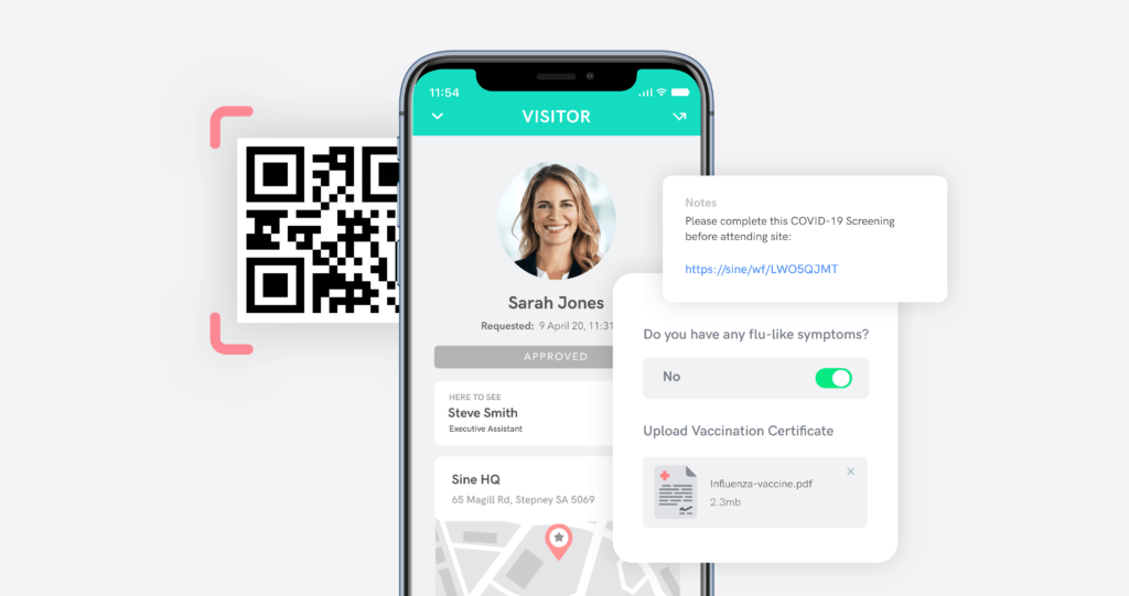 mobile based guided access control for buildings
