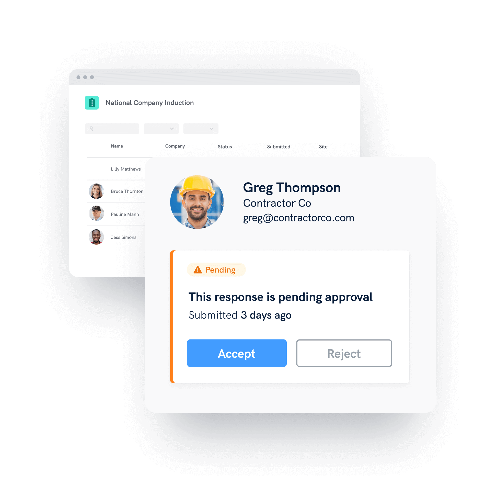 quick response modal