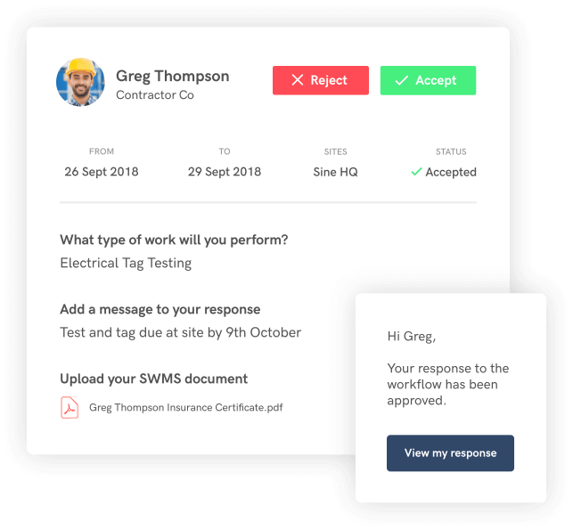 Sine Workflows approved