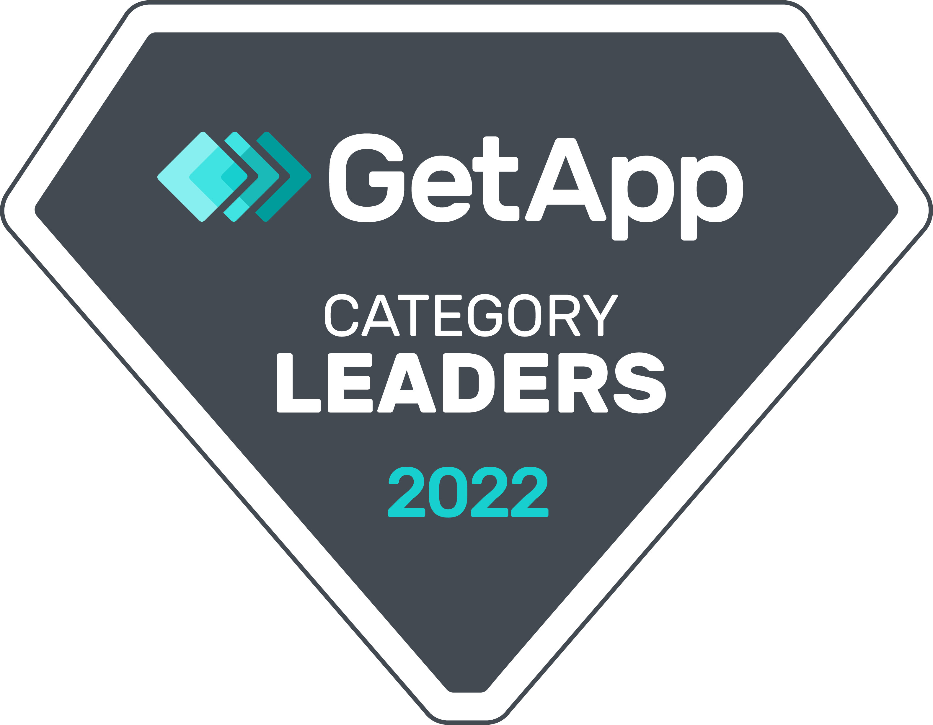 GetApp Badge Category Leaders 2022 Contractor Management