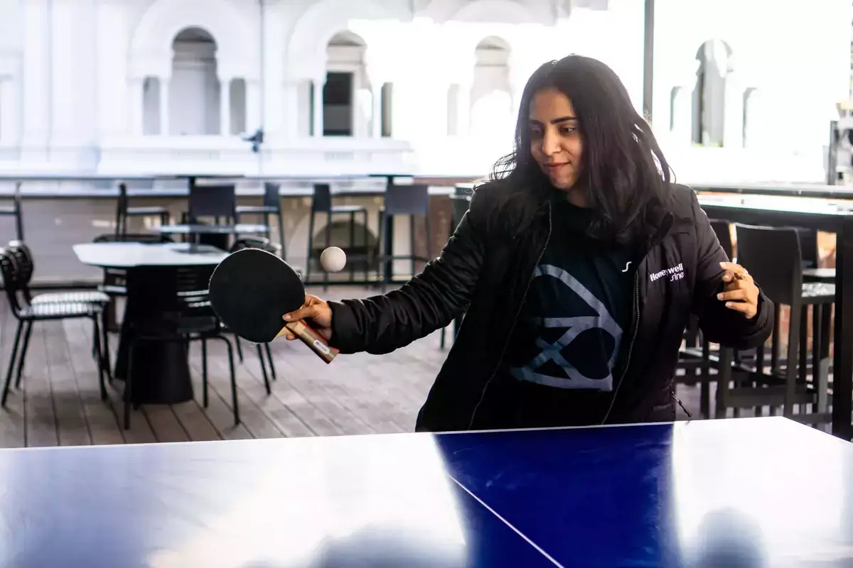 Humans of Honeywell Sine Mugdh ping pong