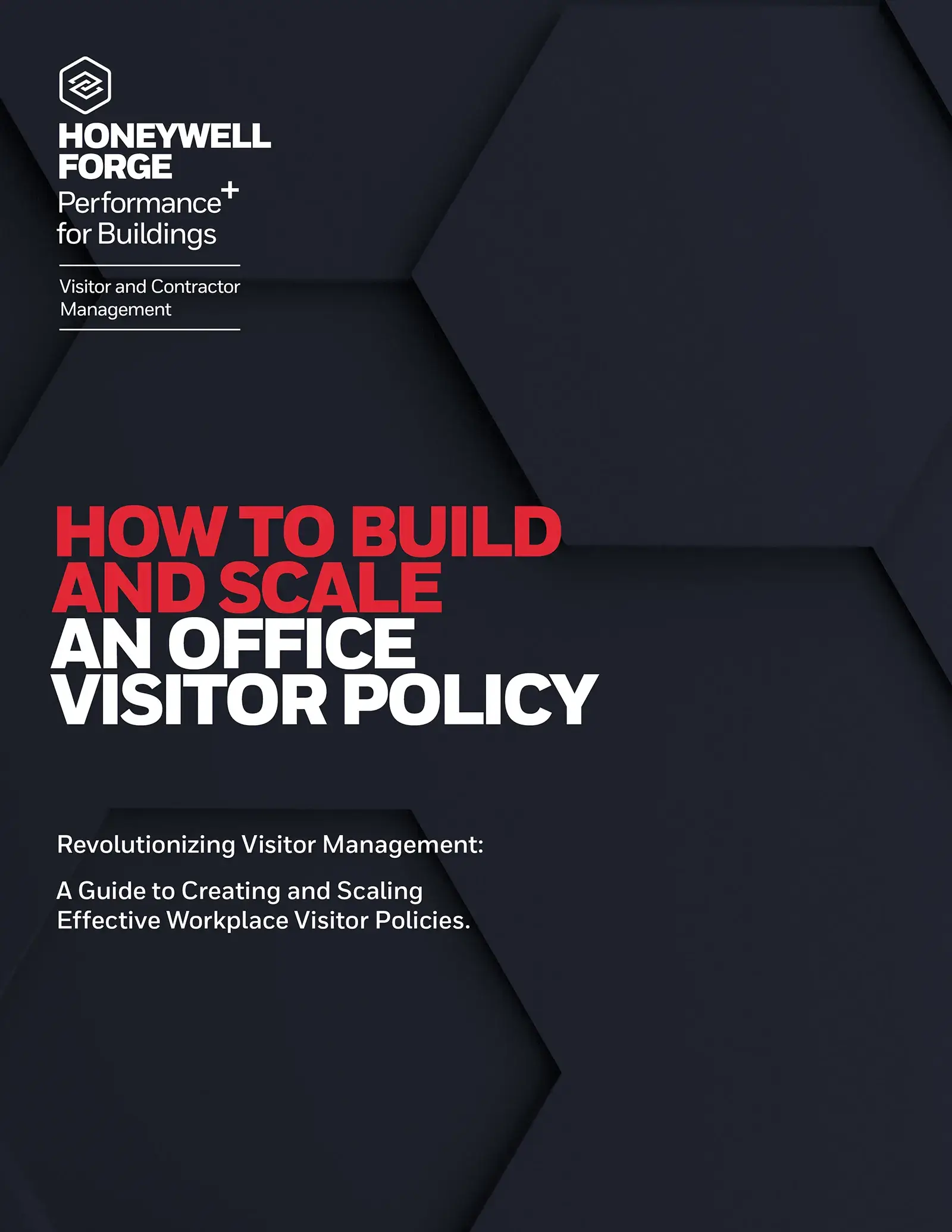 Build and Scale your workplace Visitor Policy cover