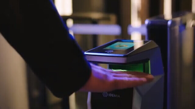 idemia contactless hygienic biometric access control