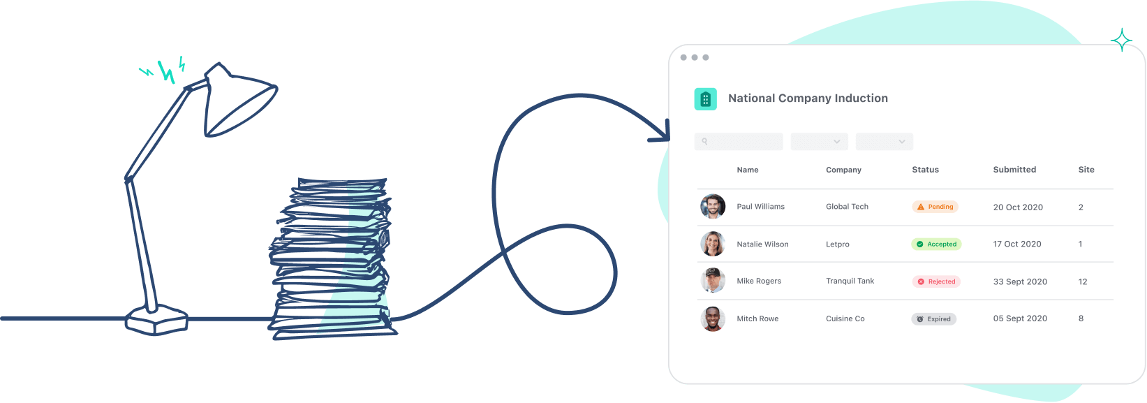 sine workflows header