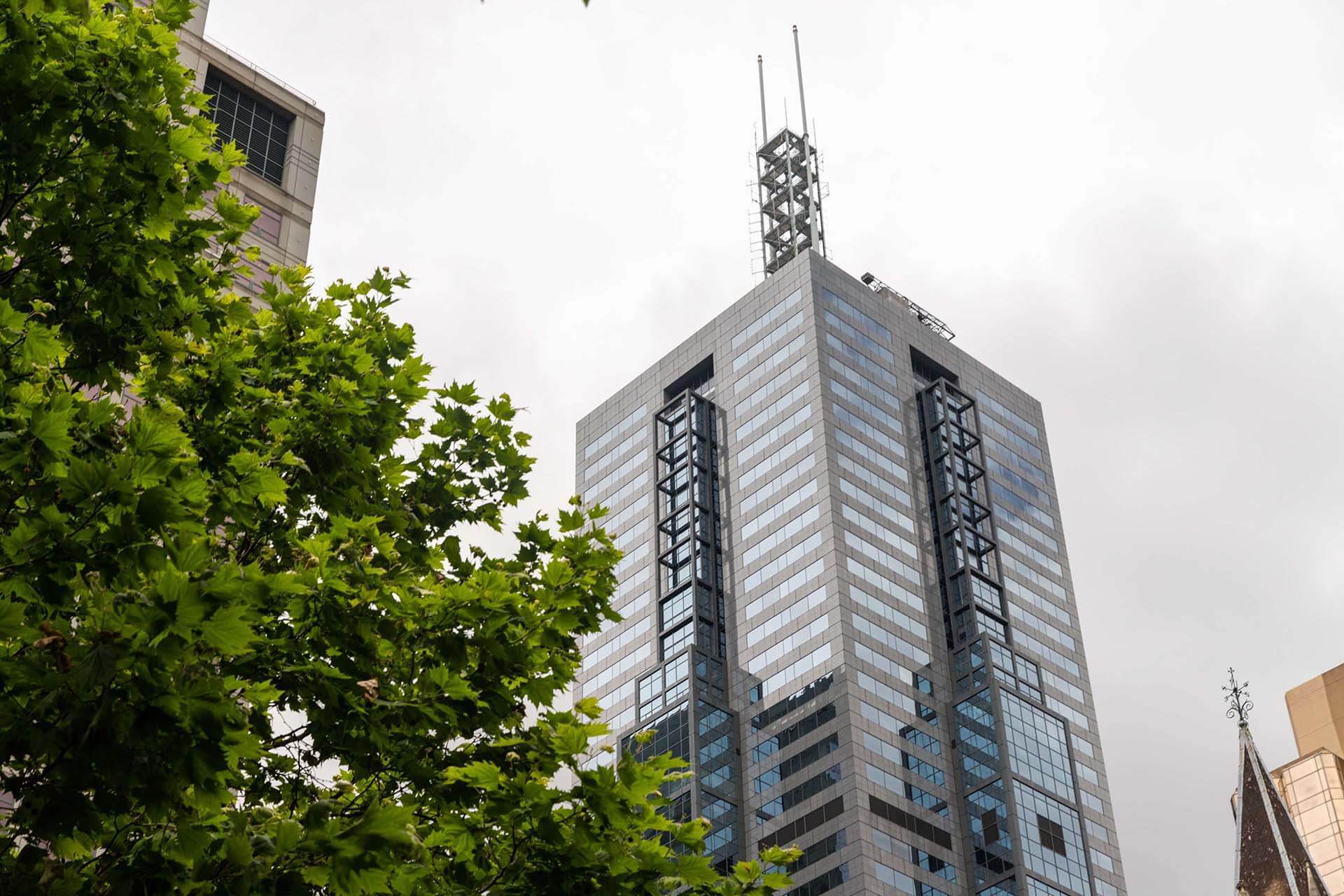 Exterior shot of 101 Collins, a building in Melbourne's CBD