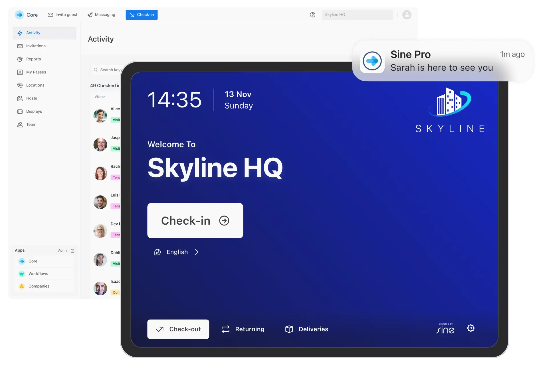 visitor management software